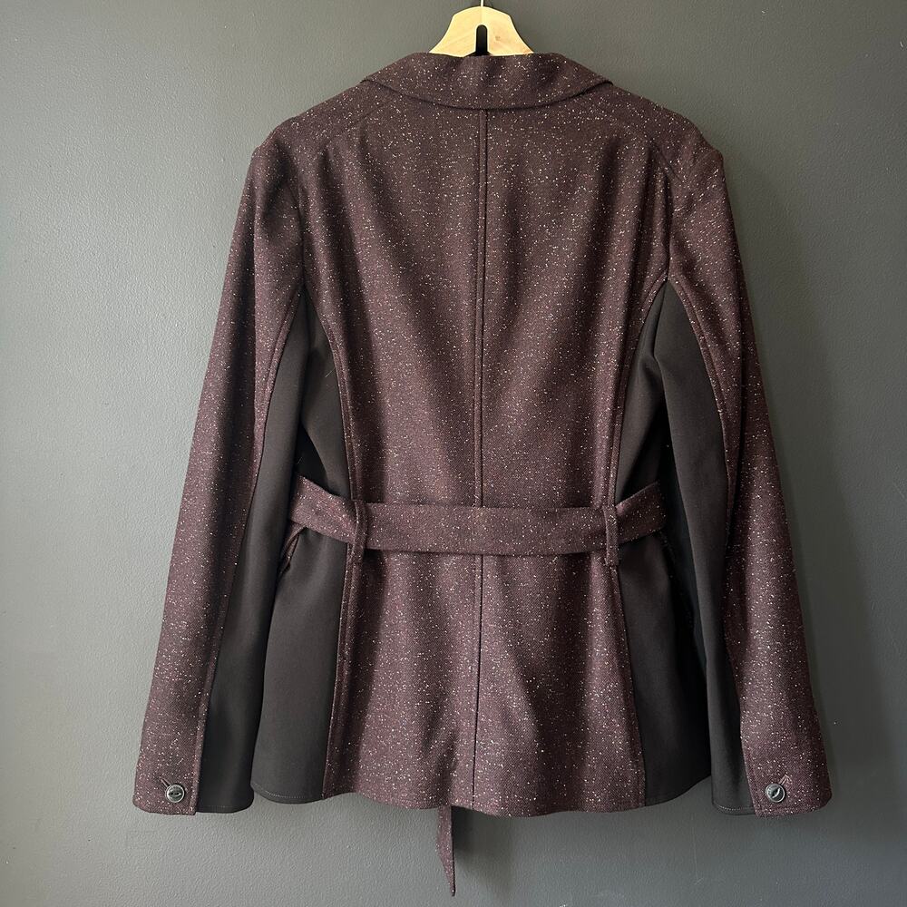 Rag & Bone Vera Donegal Wool Blend Burgundy Blazer Jacket NEW Size 8 - Picture 8 of 14